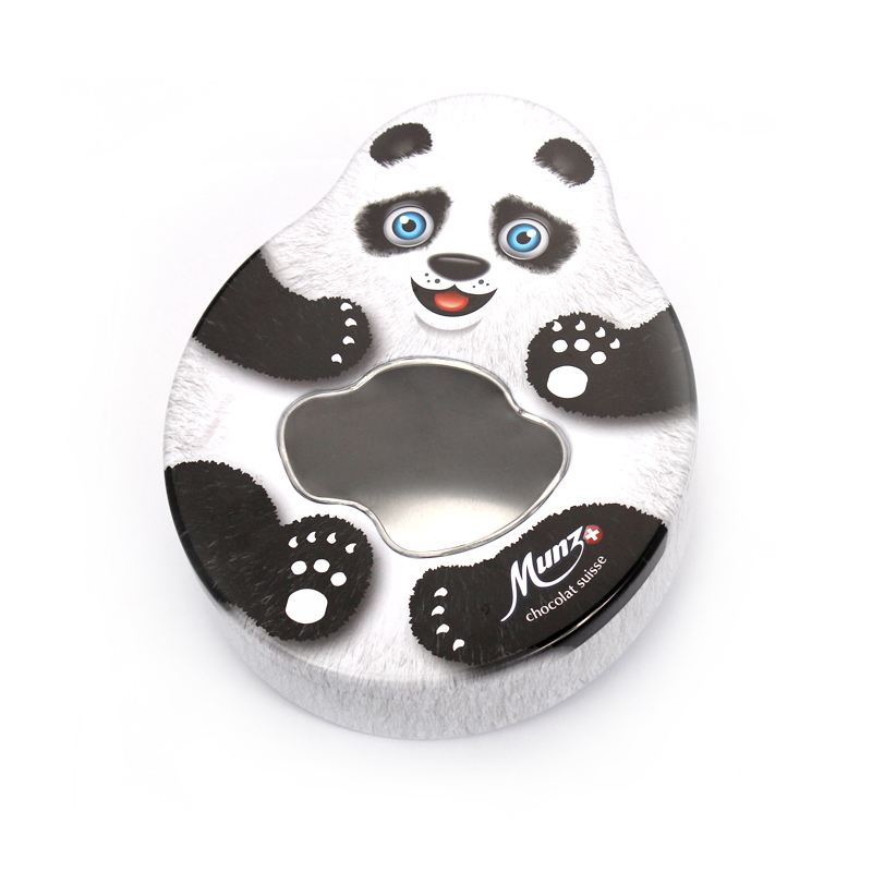 panda shape candy tins